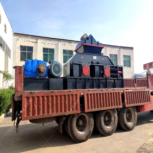 2PG1200x800大型彈簧式對輥破碎機發貨 發往湖北武漢