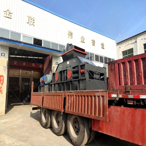 2PG1200x800直連式液壓對輥破碎制砂機發貨 發往河南鄭州