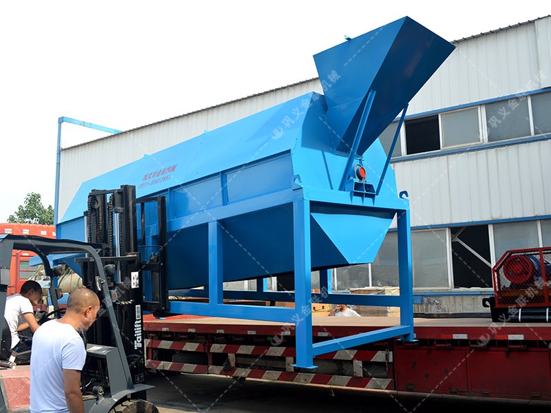 GTS1845重型無軸滾筒篩沙機發貨圖片_發往河南周口_篩砂子